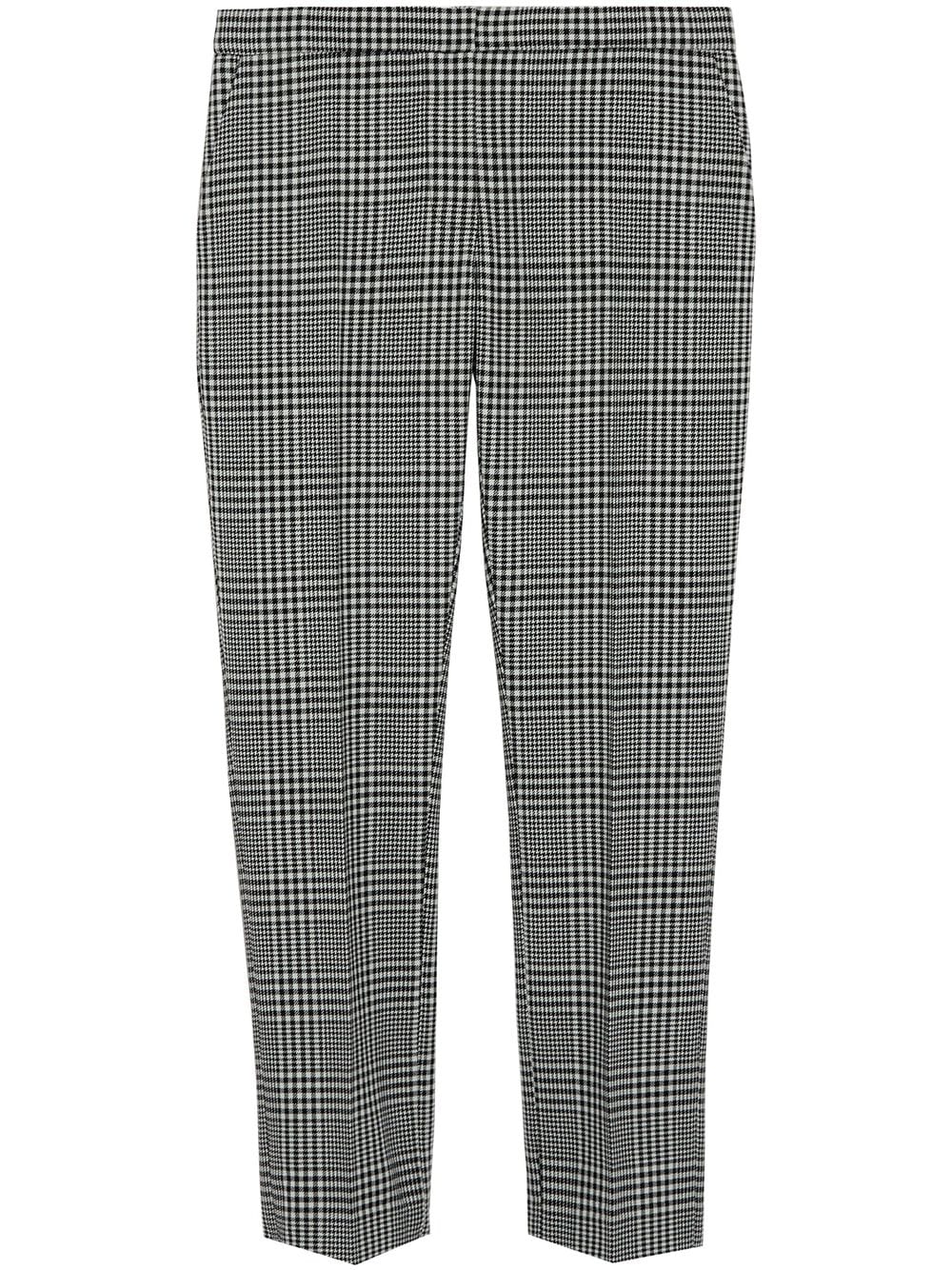 Prince of Wales Check Wool Trousers 