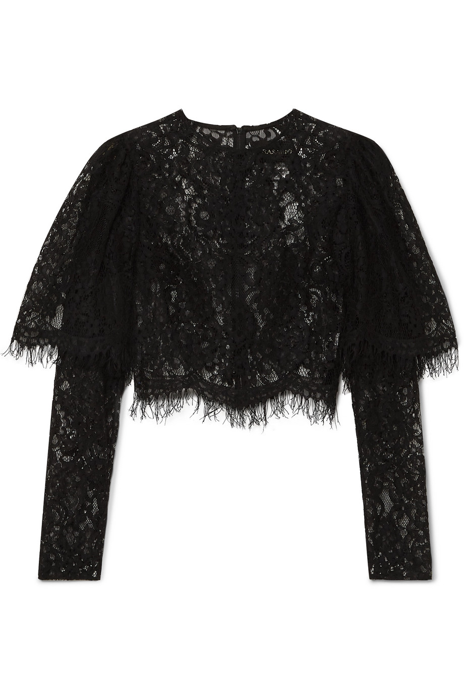 Rasario - Cropped Lace Top - Back | FASHION STYLE FAN