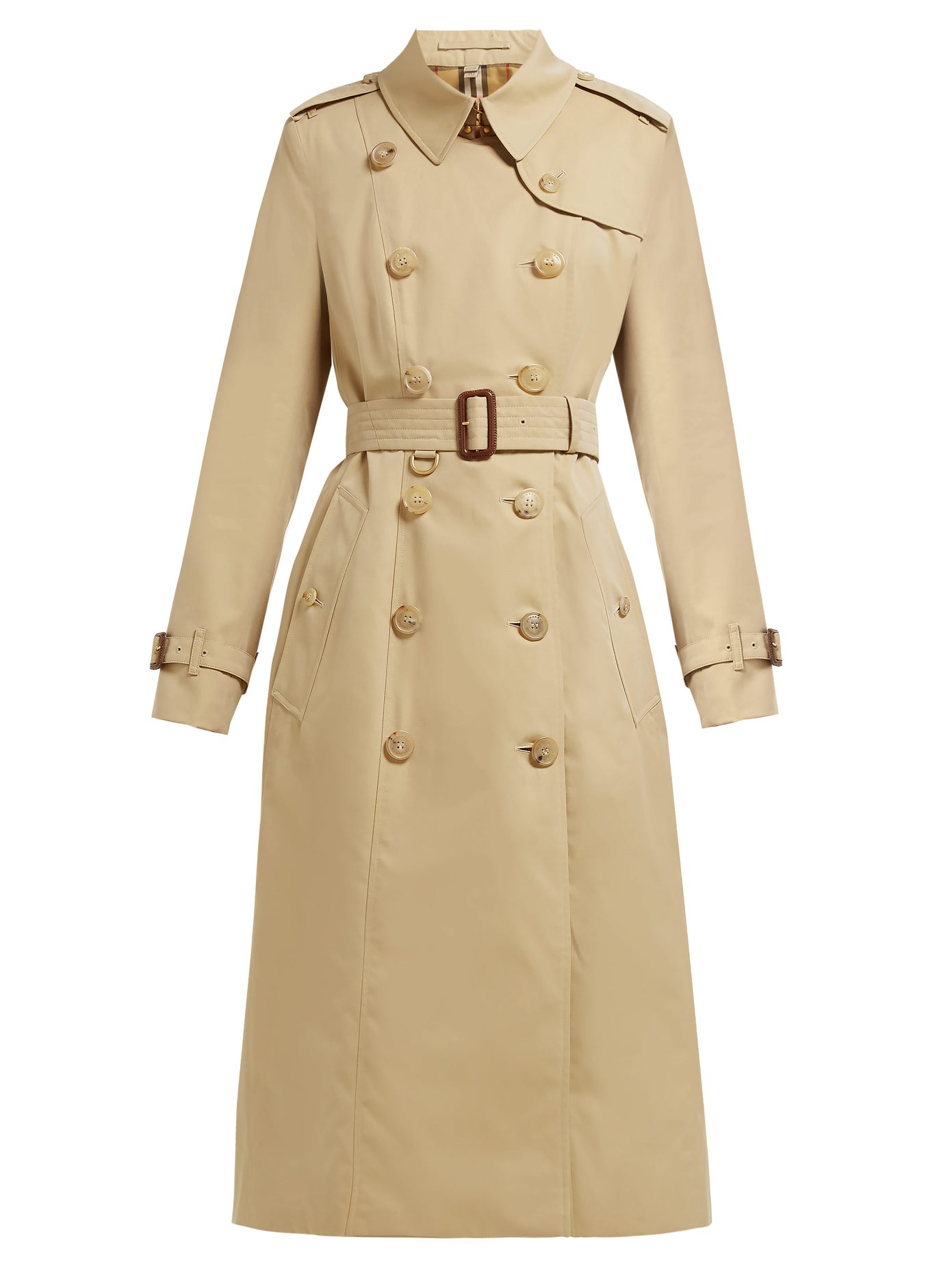 Burberry - Chelsea Double-Breasted Cotton Trench Coat | FASHION STYLE FAN
