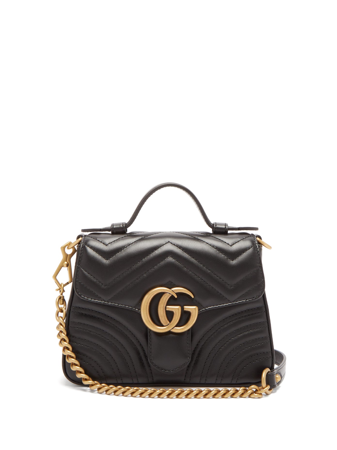 Gucci - Gg Marmont Mini Quilted-Leather Cross-Body Bag | FASHION STYLE FAN