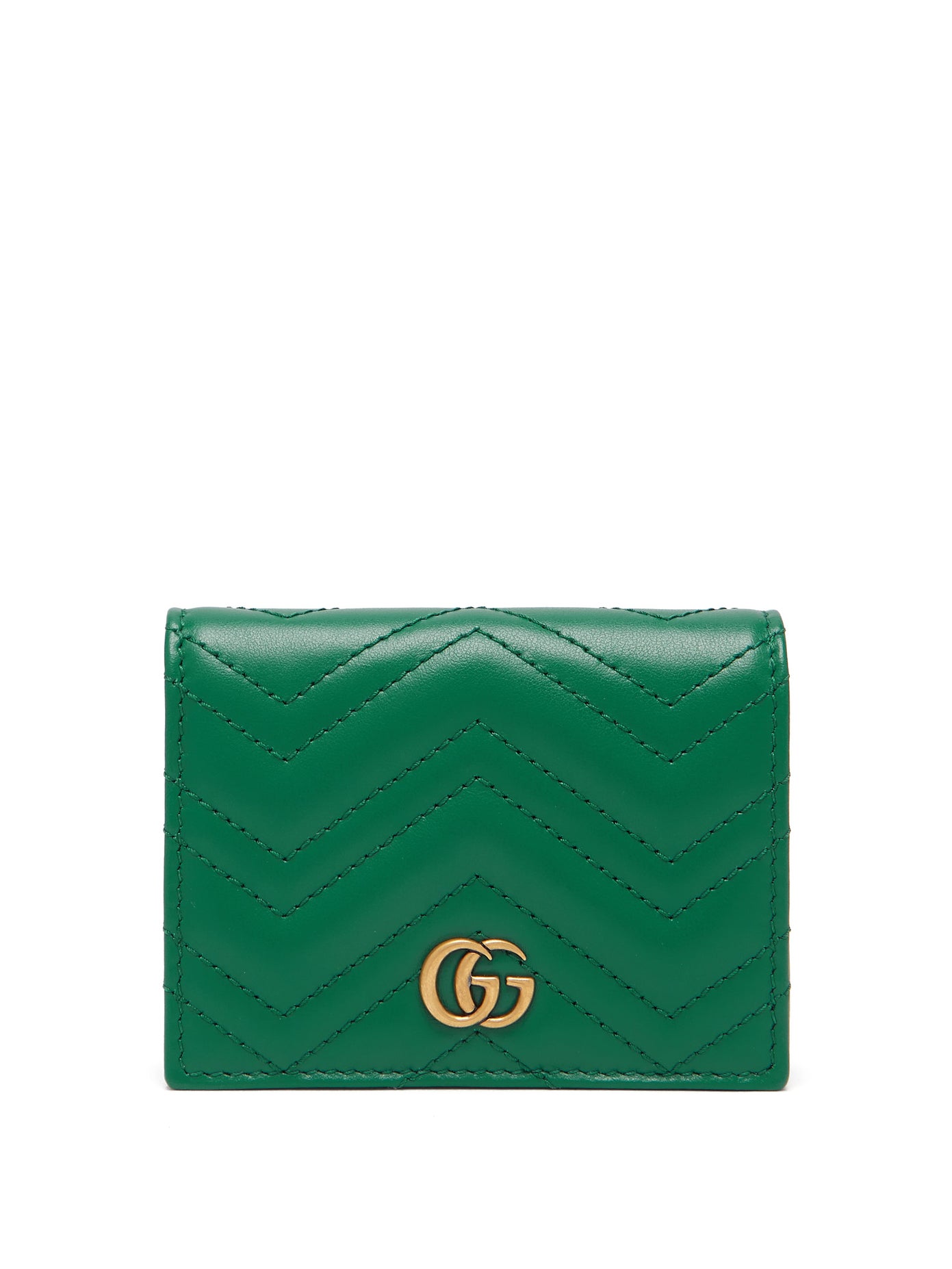 Gucci - Gg Marmont Quilted-Leather Wallet | FASHION STYLE FAN