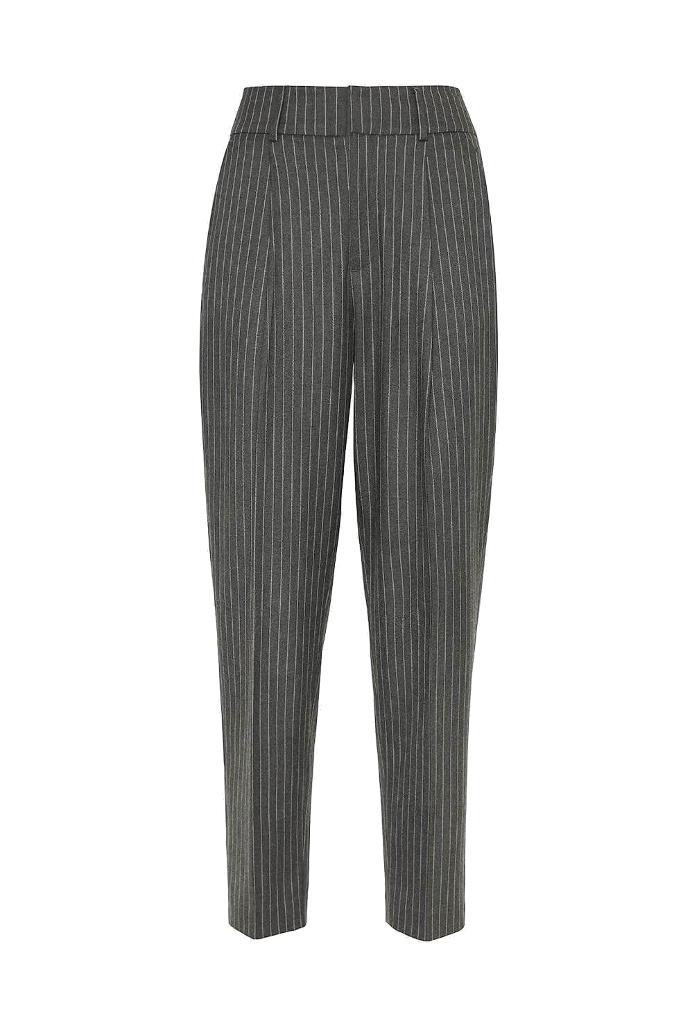 Anine Bing - Becky Trouser Charcoal Pinstripe | FASHION STYLE FAN