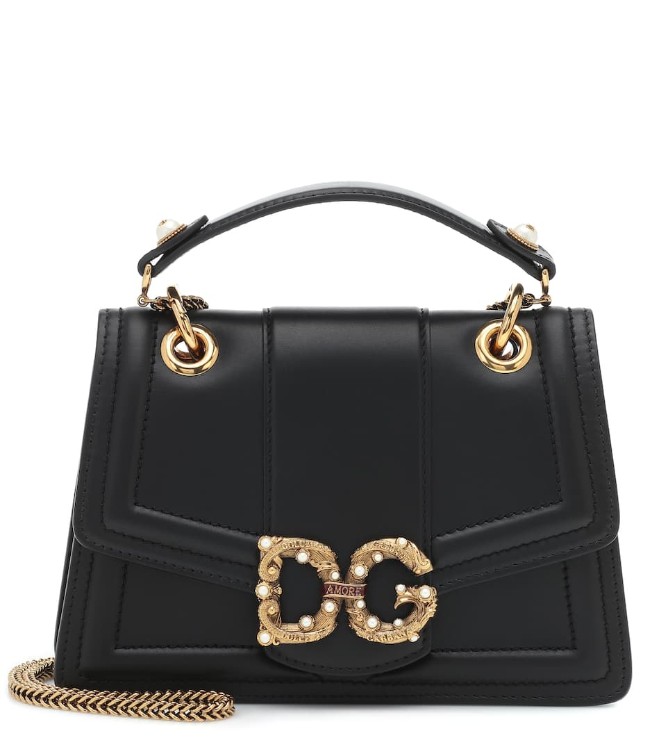 Dolce & Gabbana - Dg Amore Small Leather Shoulder Bag | FASHION STYLE FAN